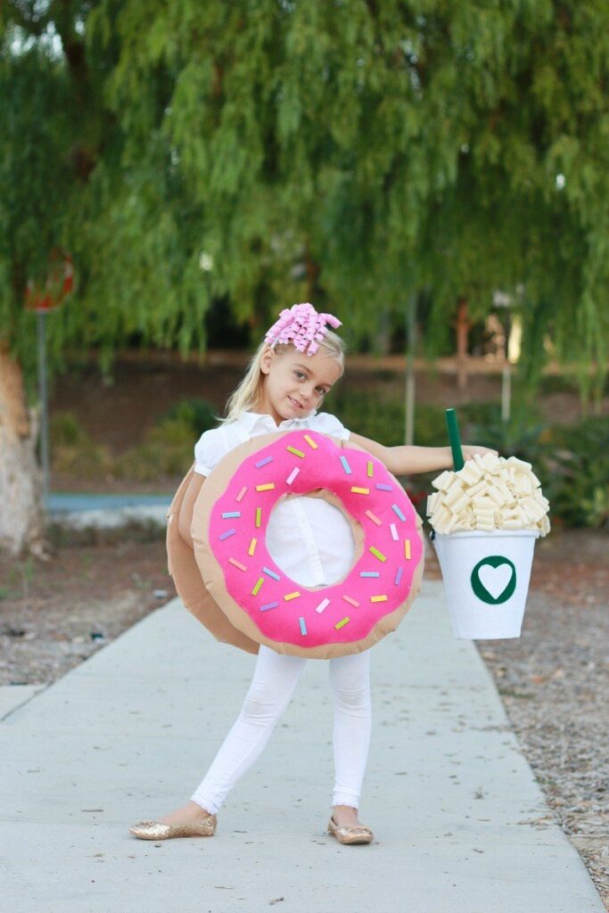 DIY Coffee & Donut Costume