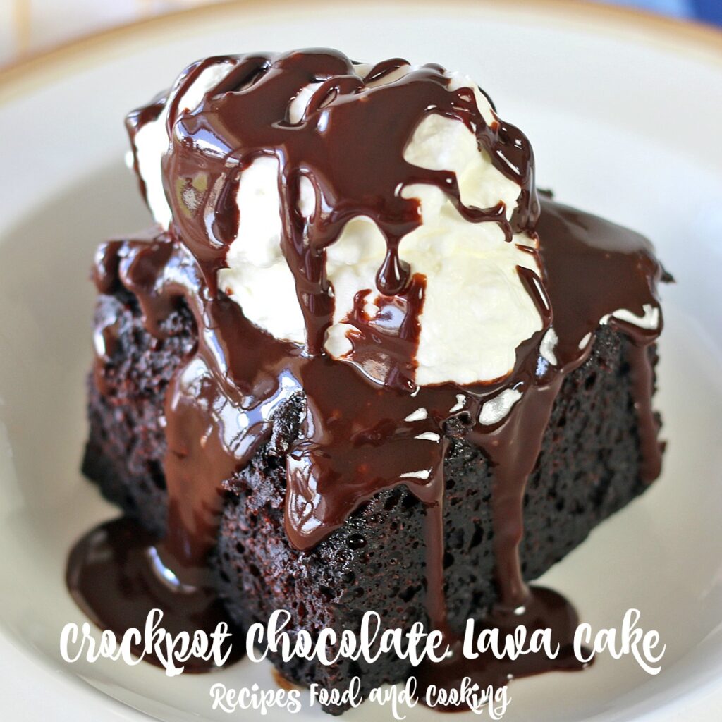 no bake crockpot chocolate lava cake