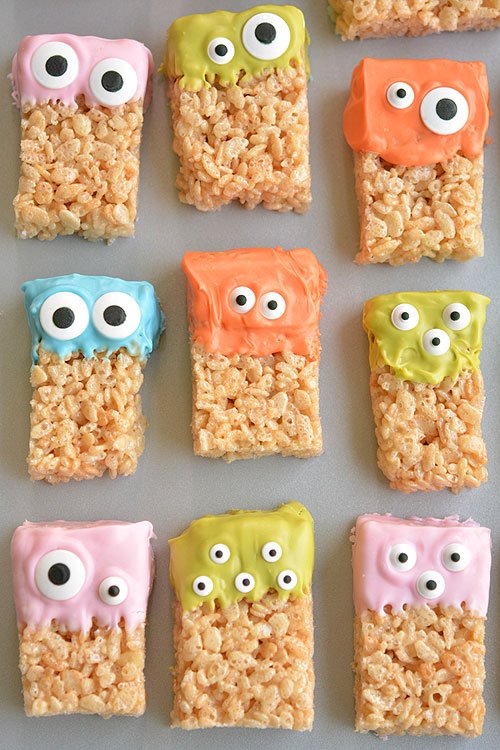 Rice Krispie Treat Monsters
