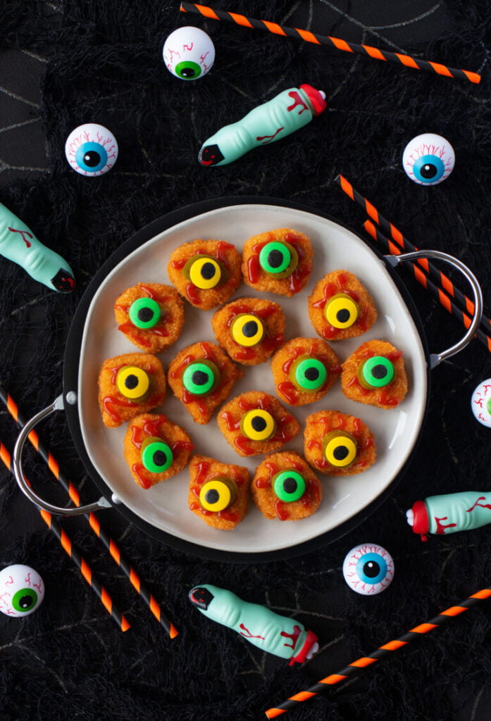 Eyeball Chicken Nuggets Halloween Finger Food
