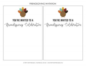 Free Printable Friendsgiving Party Collection - Pretty Sweet Printables