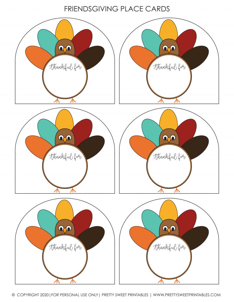 Free Printable Friendsgiving Party Collection - Pretty Sweet Printables