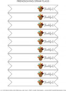 Free Printable Friendsgiving Party Collection - Pretty Sweet Printables