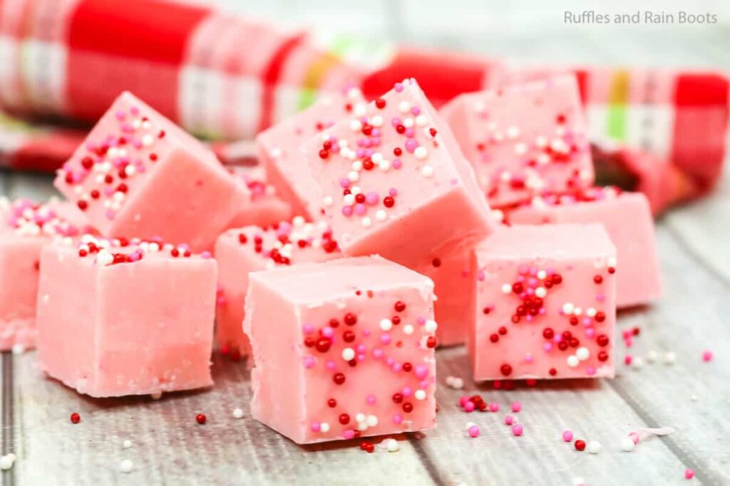 pink lemonade microwave fudge