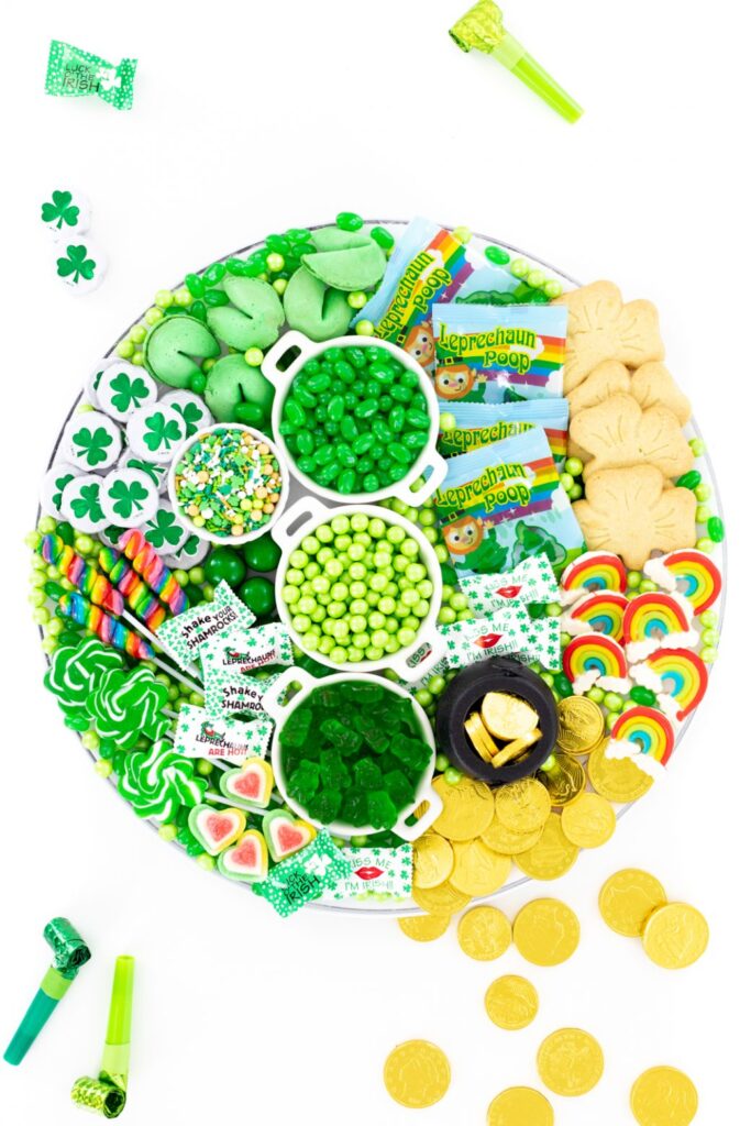 kid-friendly charcuterie board ideas st patricks day charcuterie board
