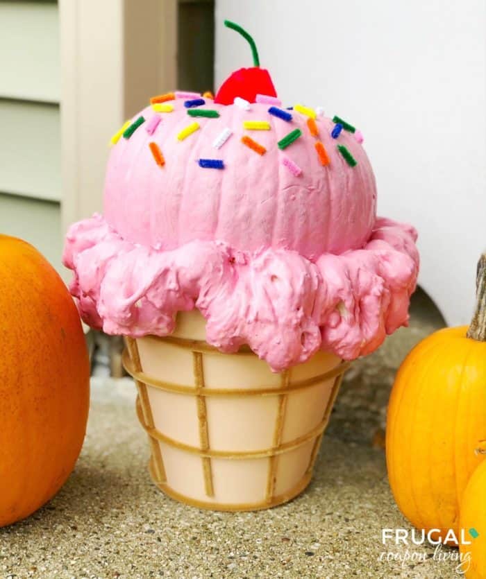 ice cream cone pumpkin