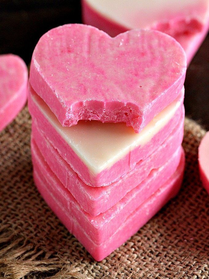 Heart-Shaped Chocolate Fudge