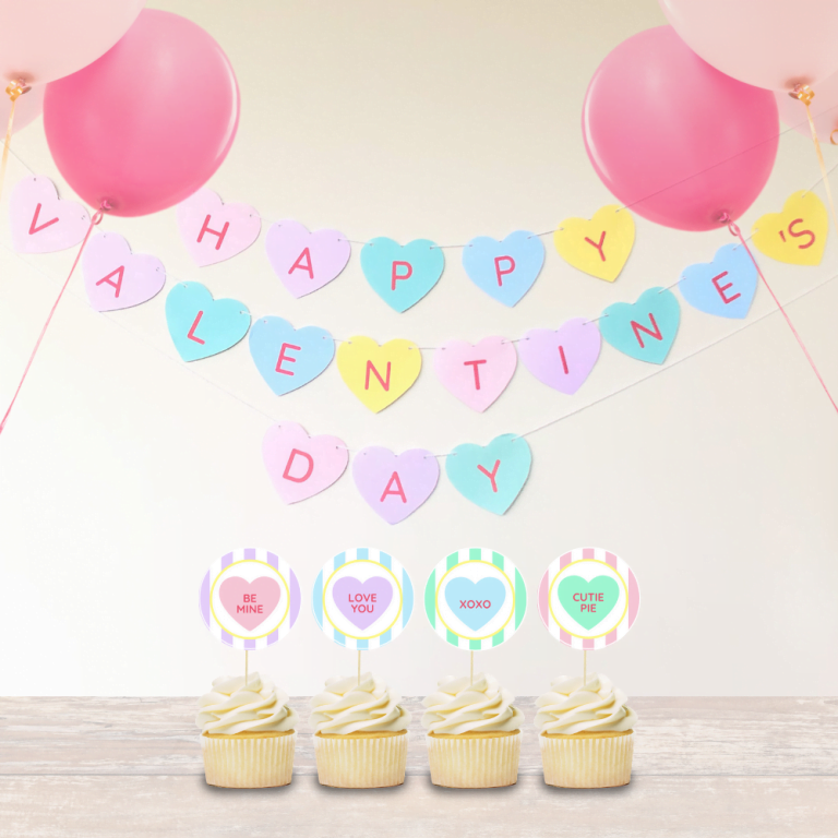 Free Conversation Hearts Printables For A Happy Valentine's Day ...