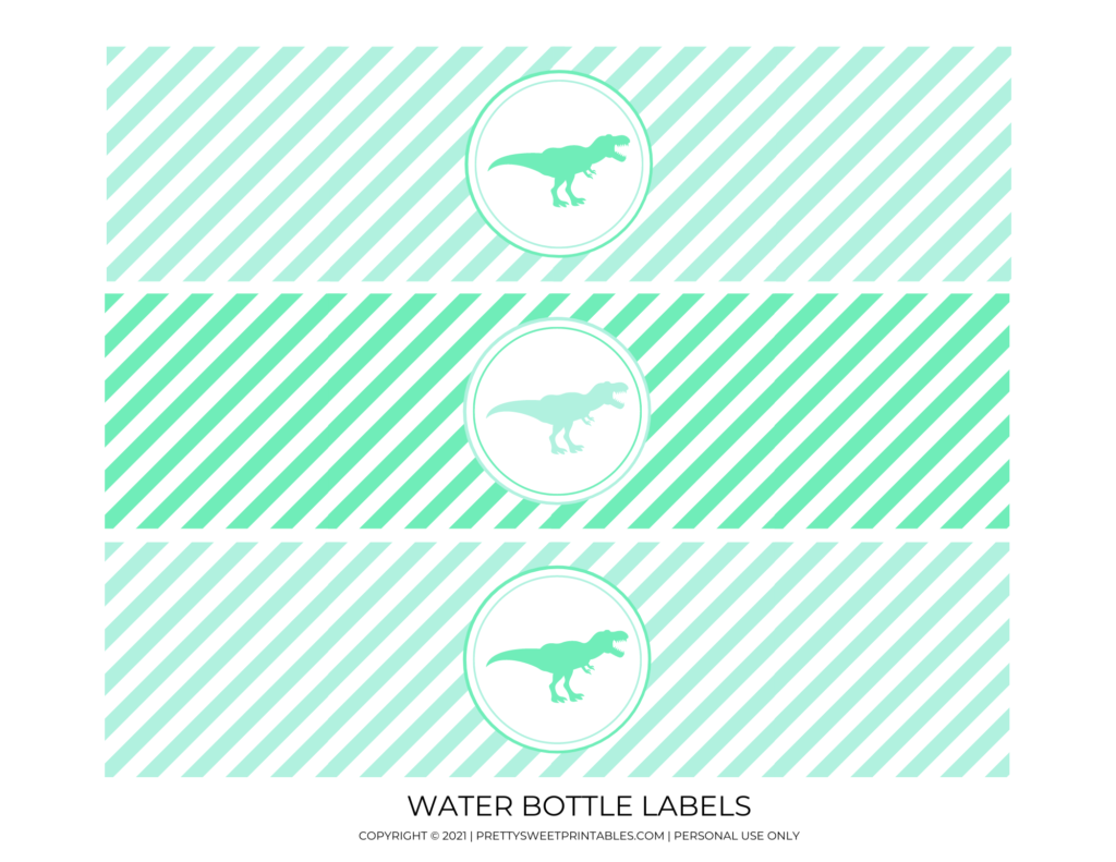 dinosaur bottle labels