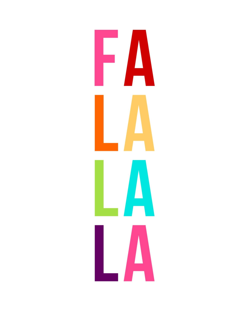 fa la la wall art