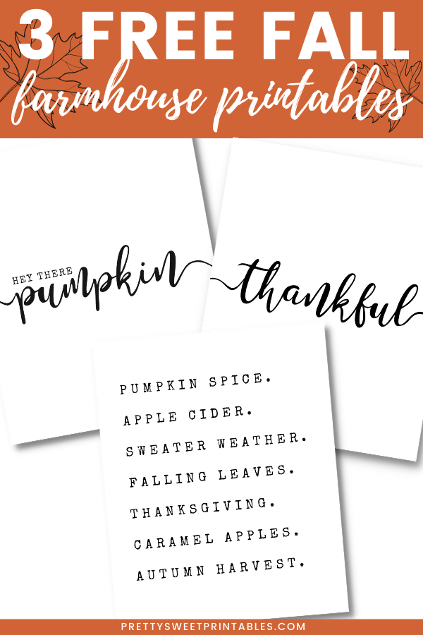 free farmhouse printables for fall