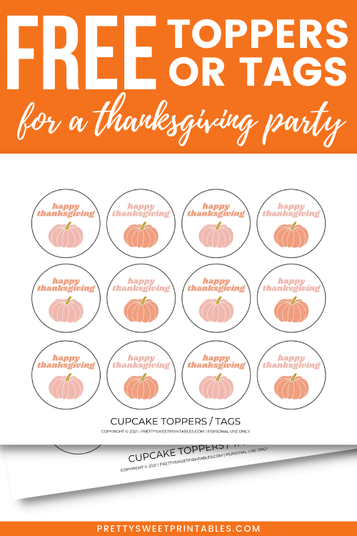 Free Printable Thanksgiving Tags - Pretty Sweet Printables