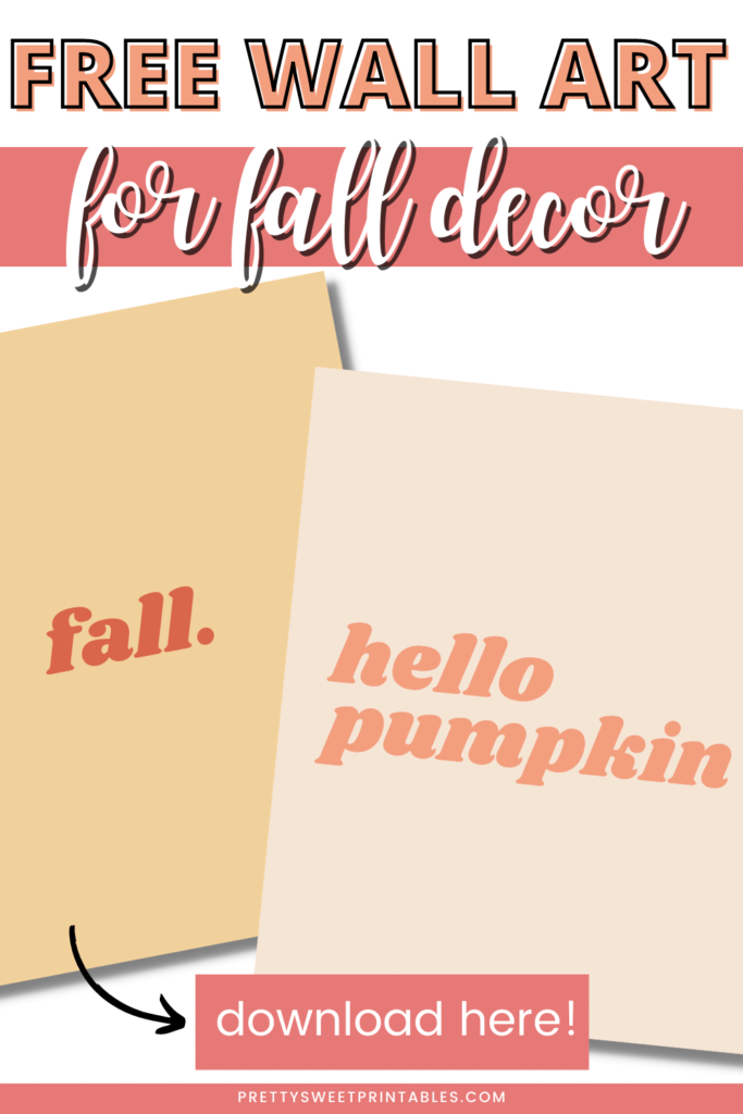 free wall art for fall decor