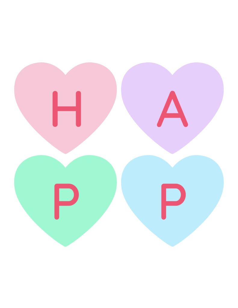 Free Conversation Hearts Printables For A Happy Valentine's Day ...