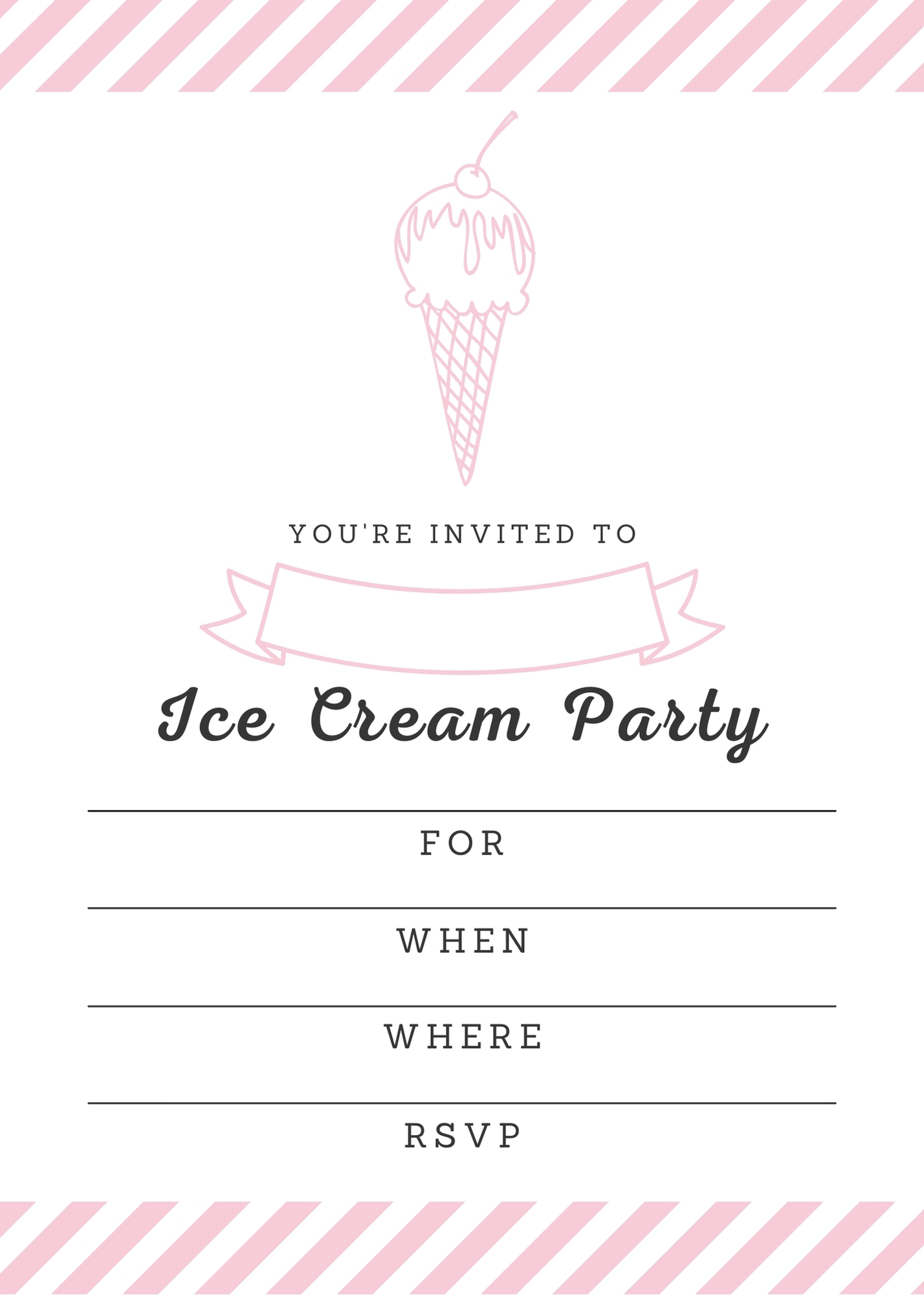 Free Ice Cream Party Invitations for a Sweet Celebration | Pretty Sweet ...