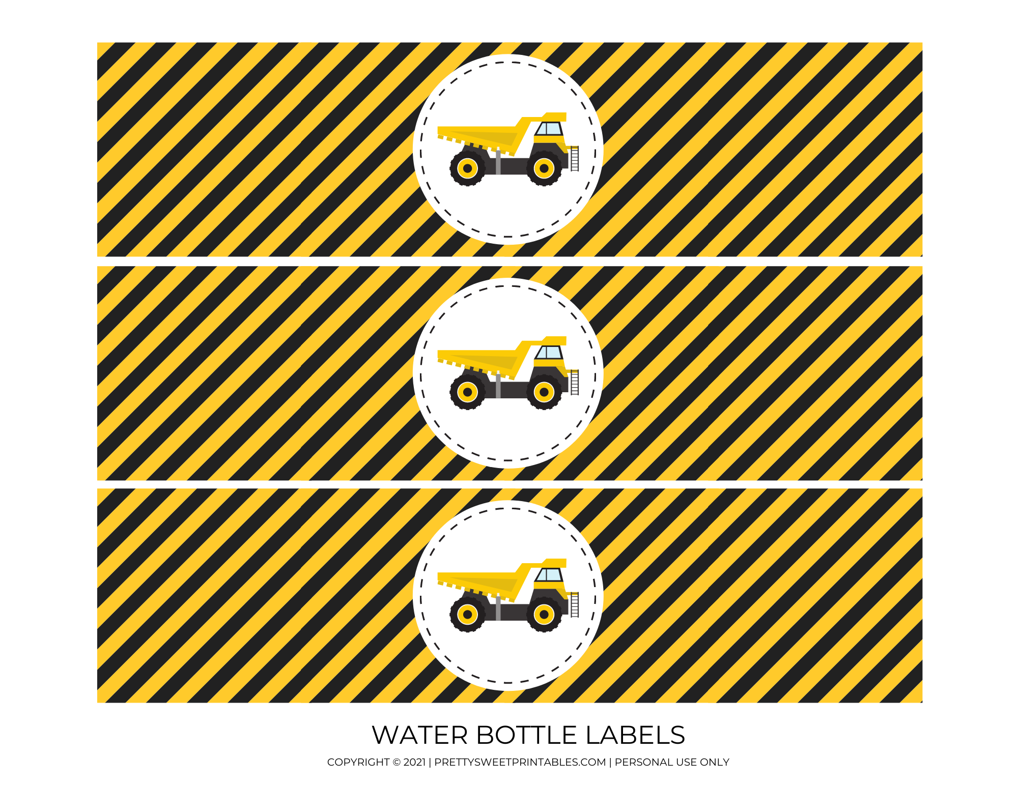 Free Construction Party Printables | Pretty Sweet Printables