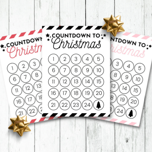 free countdown to christmas printable calendar featured