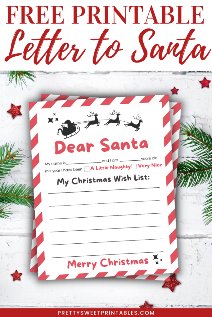printable letter to santa