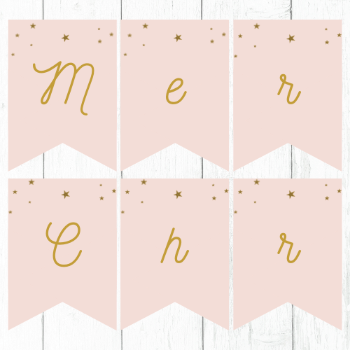 printable merry christmas banner featured