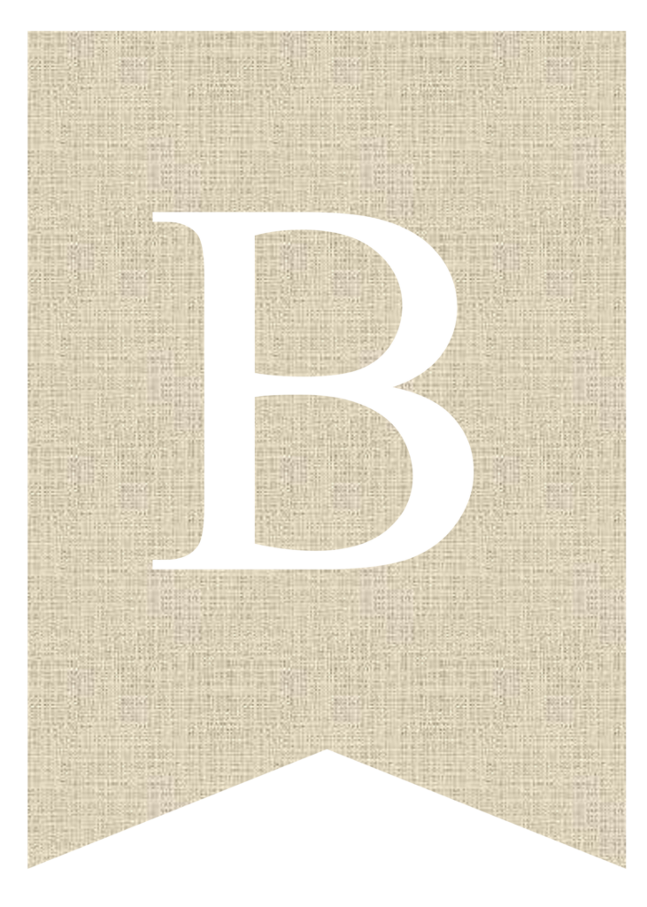 Free Printable Burlap Banner Letters - Pretty Sweet Printables