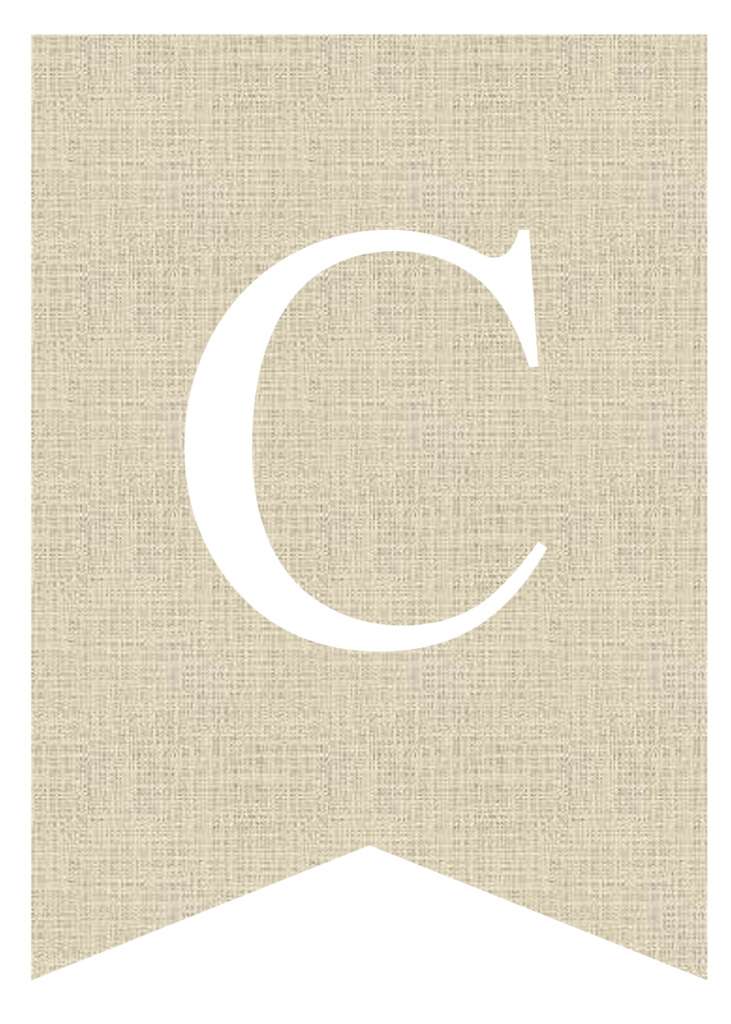 banner letter c