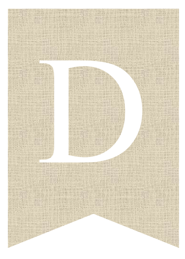 banner letter d
