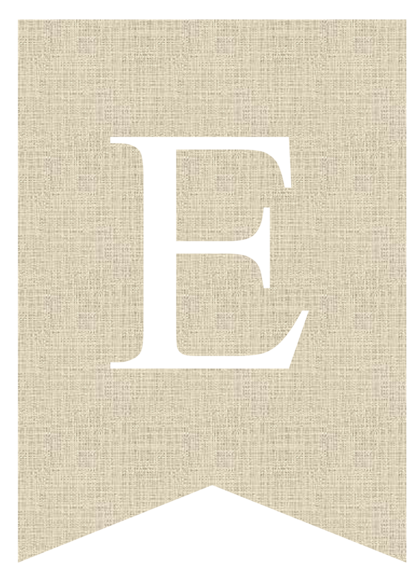 Free Printable Burlap Banner Letters | Pretty Sweet Printables