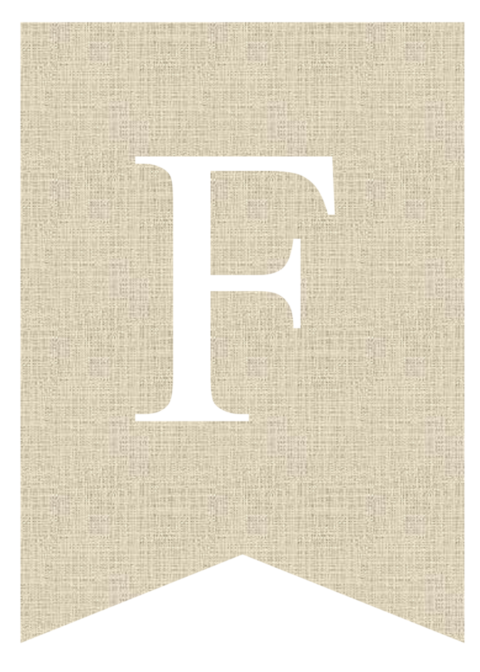 Free Printable Burlap Banner Letters | Pretty Sweet Printables