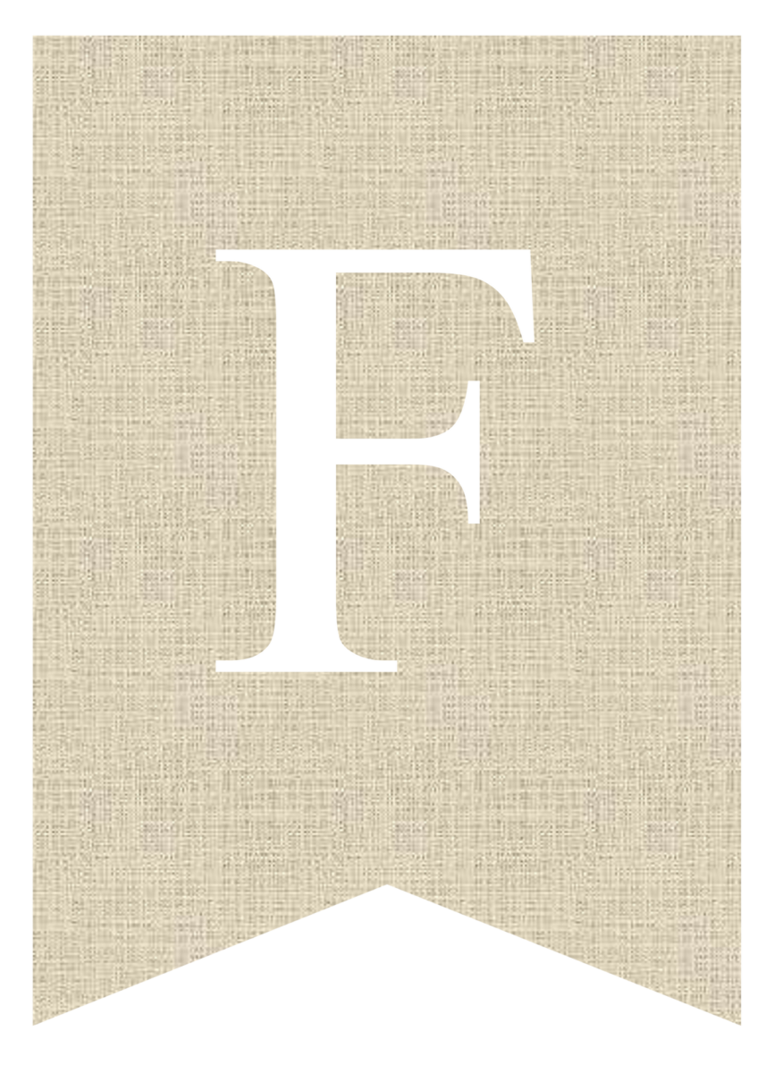Free Printable Burlap Banner Letters | Pretty Sweet Printables