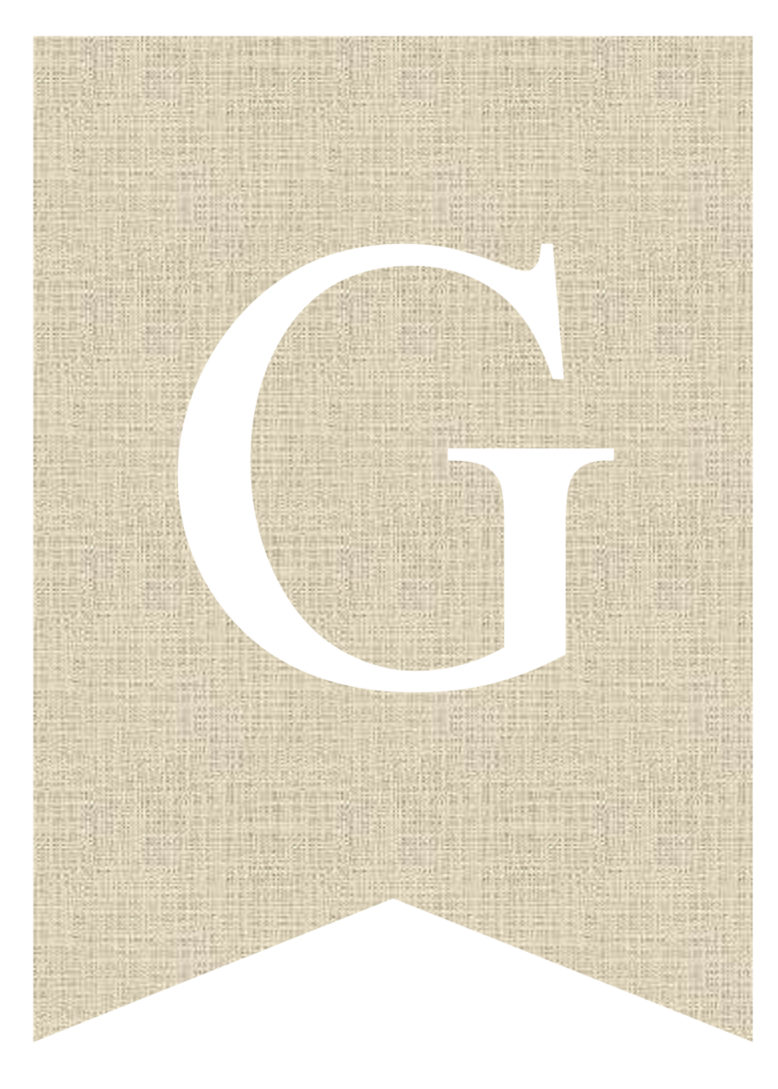 Free Printable Burlap Banner Letters | Pretty Sweet Printables