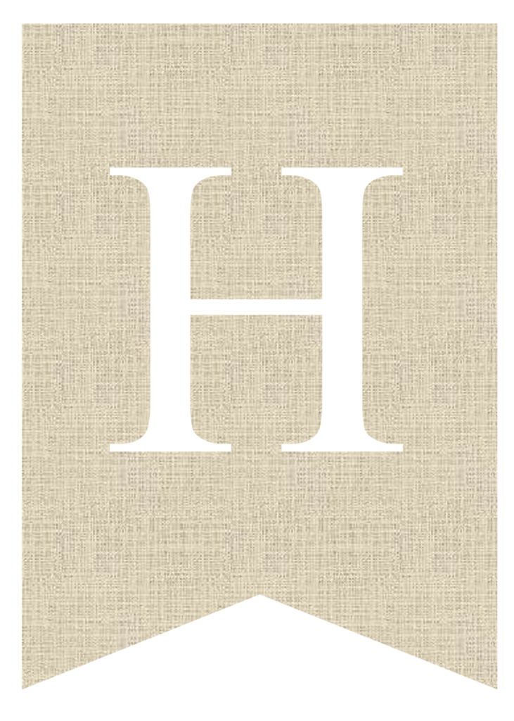 Free Printable Burlap Banner Letters - Pretty Sweet Printables