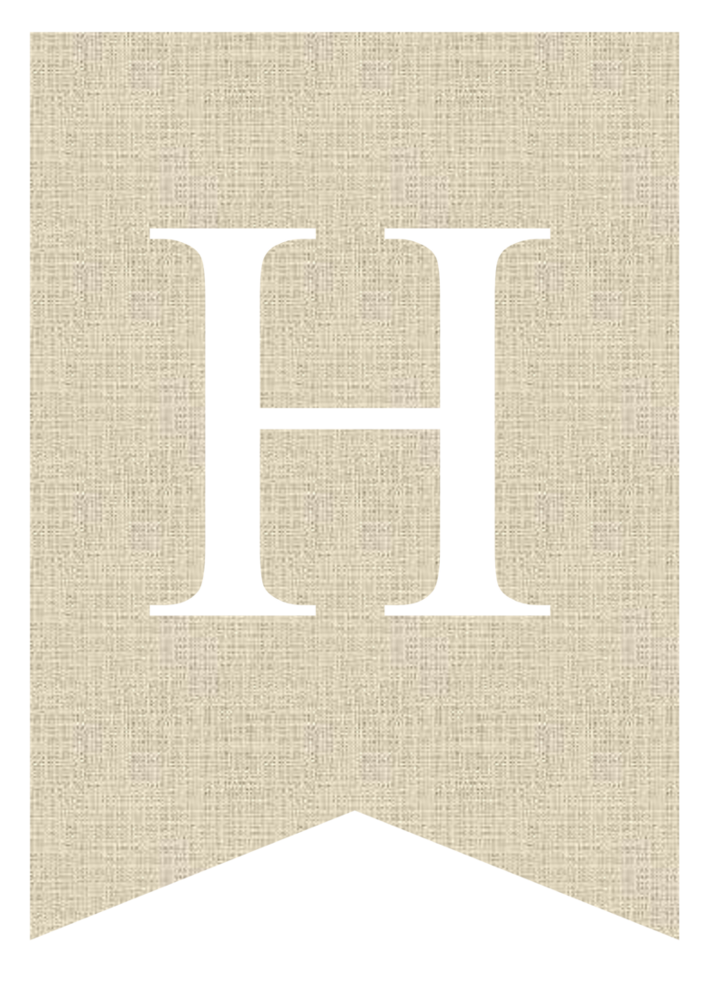 Free Printable Burlap Banner Letters | Pretty Sweet Printables