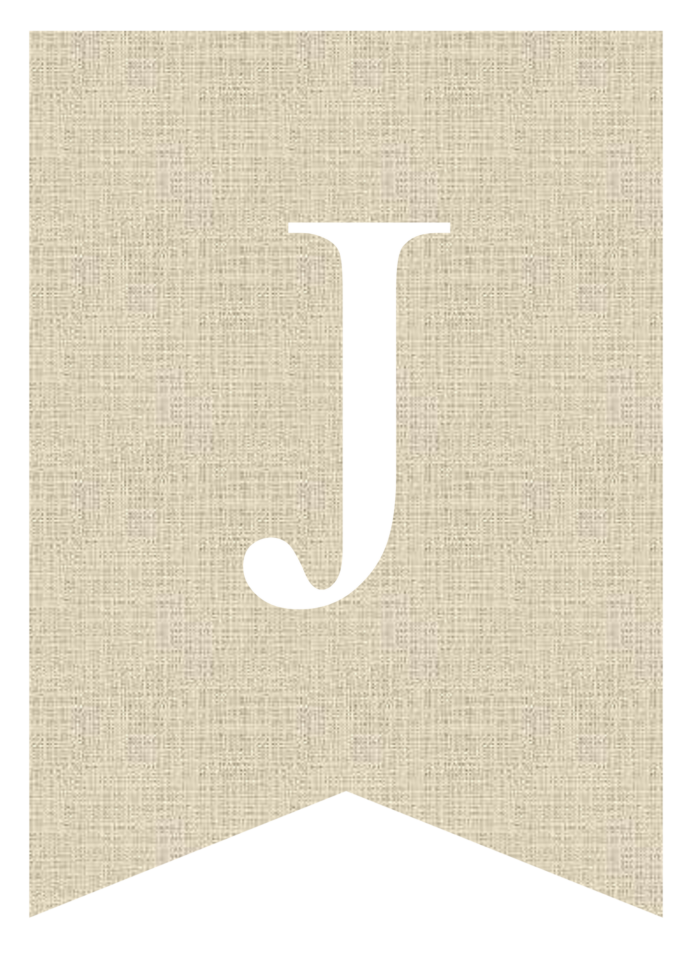 Free Printable Burlap Banner Letters | Pretty Sweet Printables