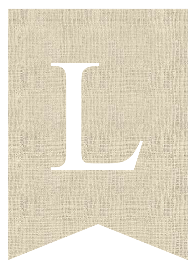 Free Printable Burlap Banner Letters | Pretty Sweet Printables
