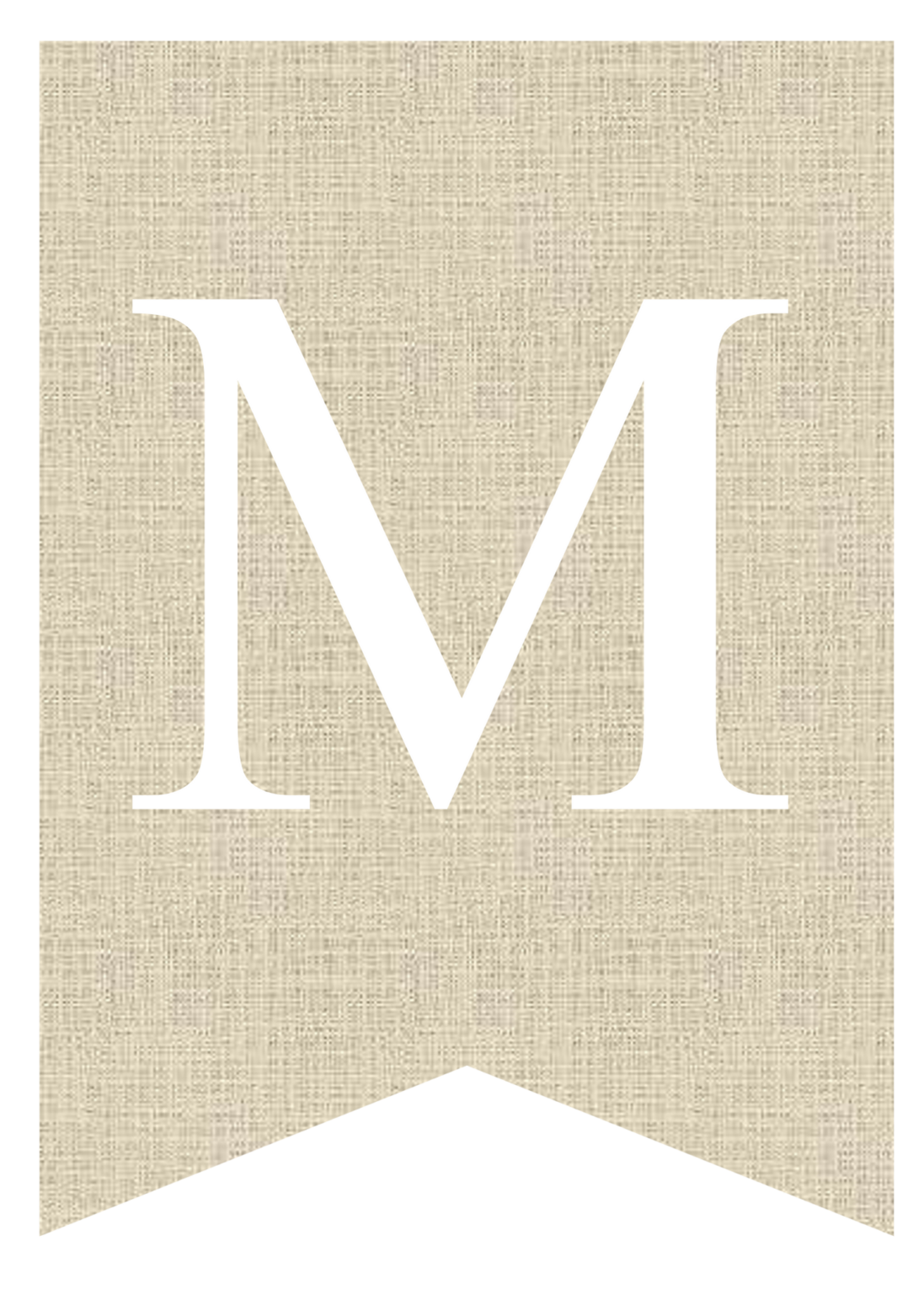 Free Printable Burlap Banner Letters | Pretty Sweet Printables