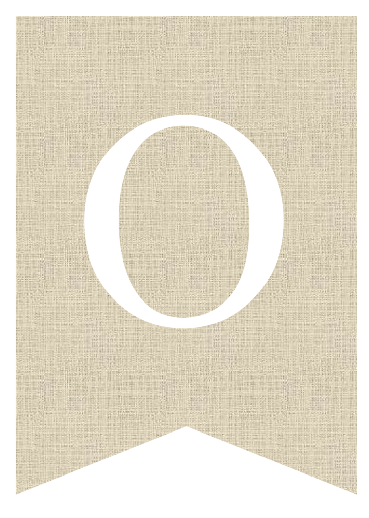banner letter o