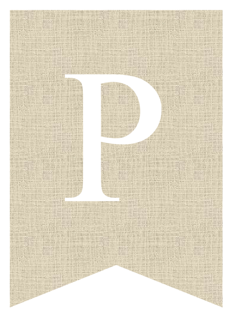 banner letter p