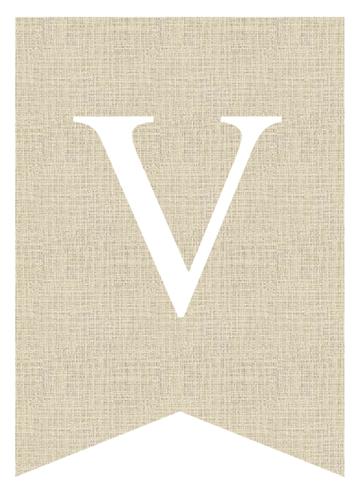 Free Printable Burlap Banner Letters - Pretty Sweet Printables