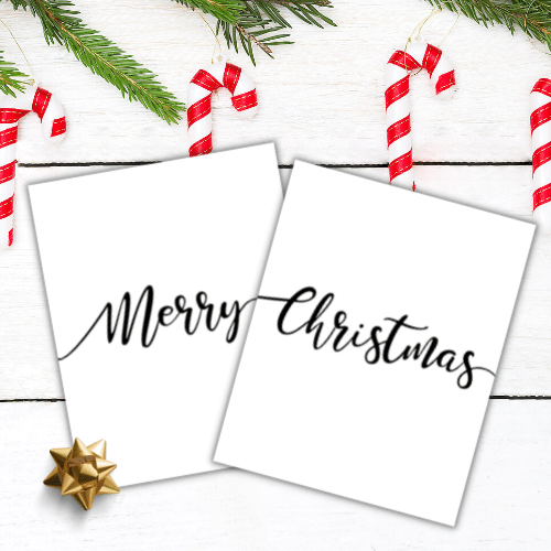 merry christmas printable featured