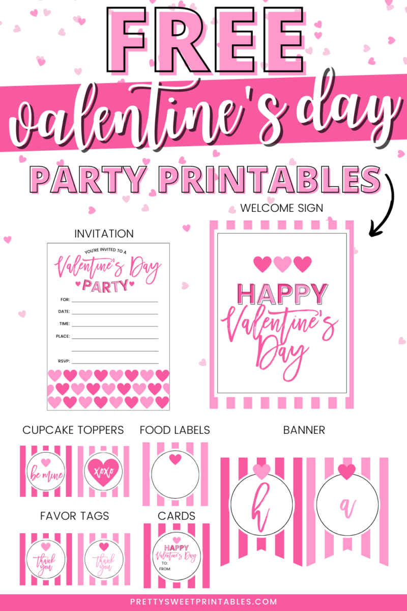 Free Valentine's Day Printables To Celebrate Love Day | Pretty Sweet ...