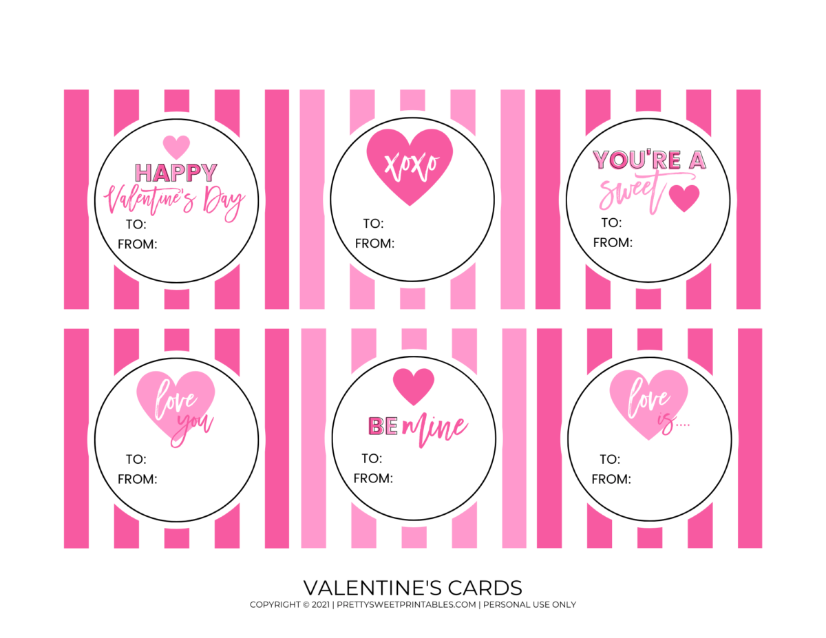 Free Valentine's Day Printables To Celebrate Love Day | Pretty Sweet ...