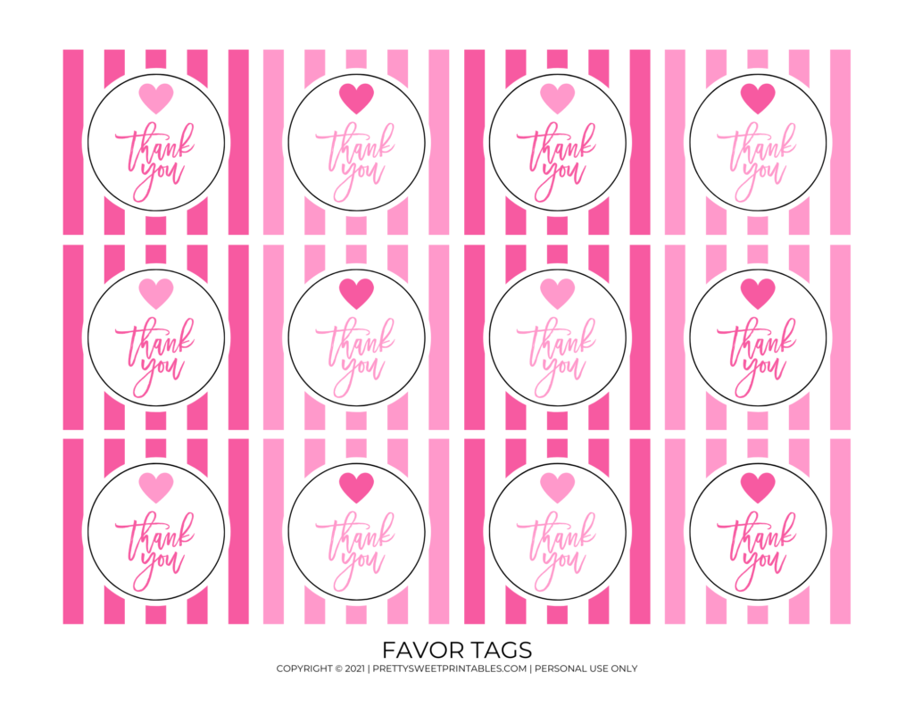 free valentines day printables favor tags