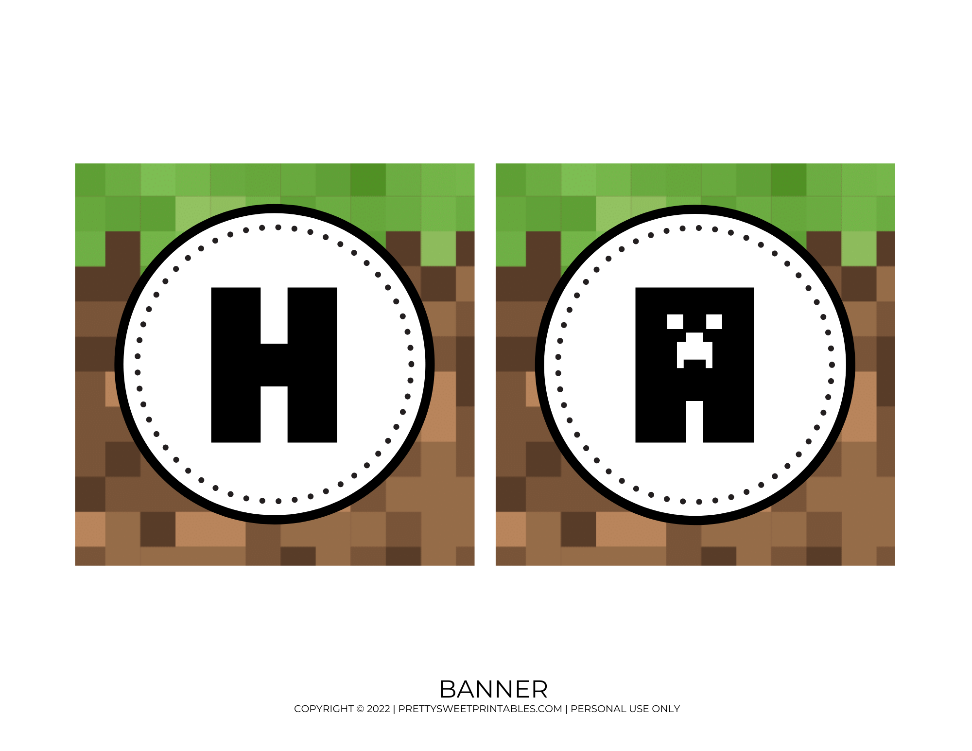 Free Minecraft Party Printables | Pretty Sweet Printables