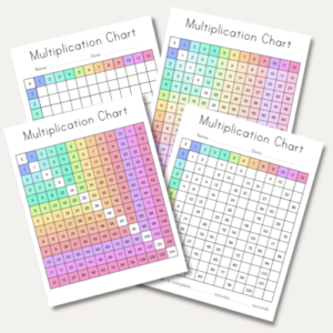 Free Multiplication Chart Printable