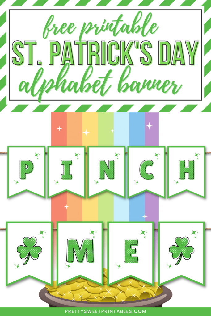 free printable st. patrick's day alphabet letters