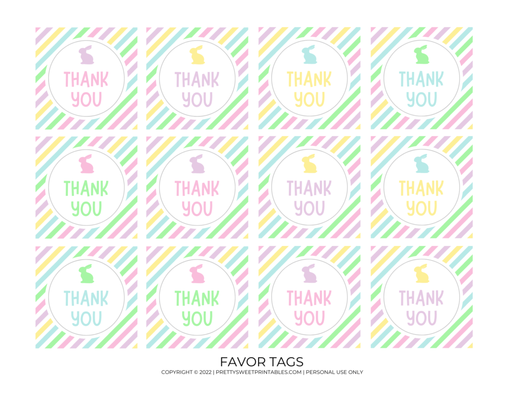 Easter Favor Tags