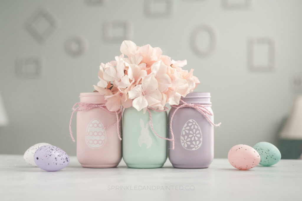 Easter Mason Jar Decor