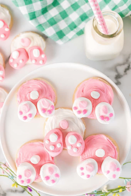 bunny butt cookies easter treats for kids