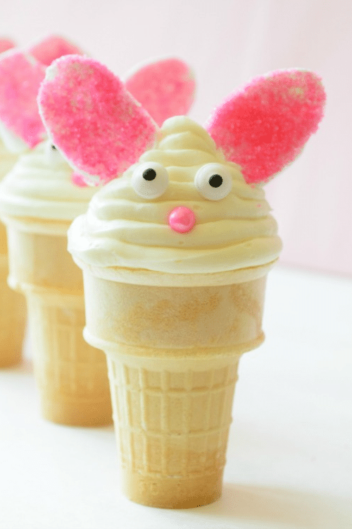 easter treats for kids bunny cones