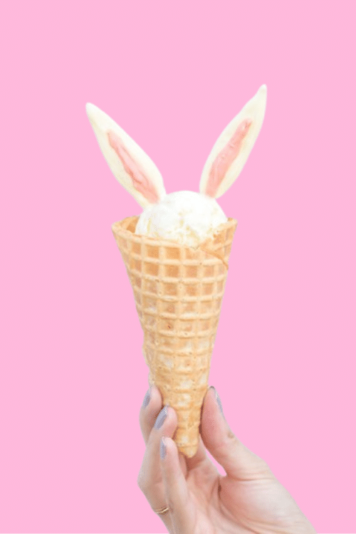 easter bunny ice cream easter treats for kids